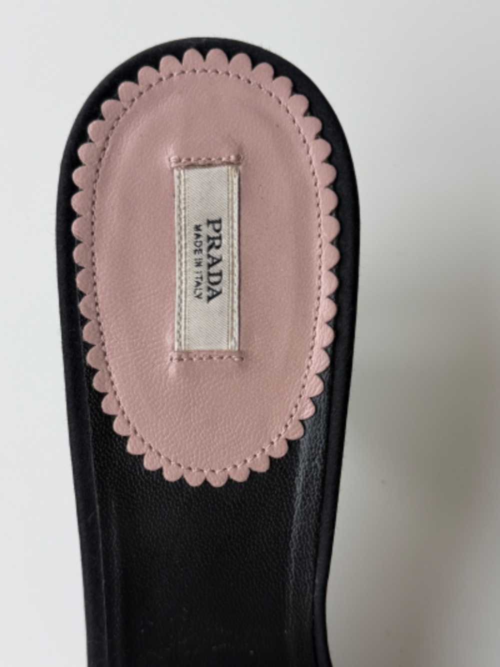 Vintage Prada black satin embellished slides mules, IT 40 - Picture 5 of 9